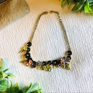 Banana Republic Floral and Gold Necklace